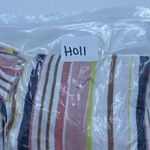 Old Navy  Size XL Pants High Waisted Linen Blend Wide Leg Striped Pull On Elastic Photo 10