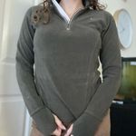 Nike  Half Zip Fleece‎ Sweatshirt Medium Olive Green Photo 1