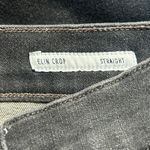 Edwin Women's Elin Crop High Rise Straight Leg Denim Jeans Blackstone 28 New Black Photo 9