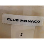 Club Monaco  Women's Cream Yellow Spotted Pola Dot Side Zip Mini Pencil Skirt 2 Photo 2