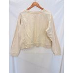 MAREA by Liz Joy NEW Oyster Cropped Pullover Sweater Medium Fisherman Summer Photo 3