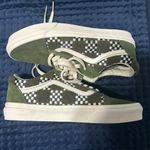 Vans  Green and White Classic Sneakers Photo 0