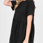 Women’s Black Elbow Sleeve Peplum Top 2XL Size 2X Photo 3