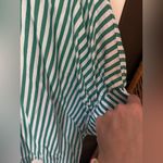 Love Bug Boutique Green and White Striped Shirt Top Size XL Photo 2