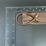 Vintage Unsigned Brown Soft Genuine Leather Women’s Dress Belt Size One Size Photo 7