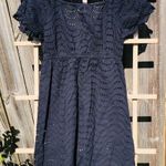 La Blanca  by Rod Beattie Black Babydoll Eyelet Swim Cover Up Dress S Photo 8