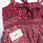 Free People NWT Yesica Maxi in Cherry Combo Floral Ditsy Ruffle Dress 4 $128 Photo 6
