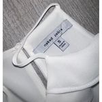 Naked Zebra White Ruffle Shift Dress-Pearl Photo 3