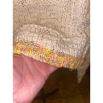 Free People Women's Sweater Size L White Multi Photo 3