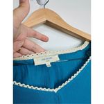 Solitaire  Swim Cover Up Womens Beachy Blue Pompom V Neck Long Sleeve Size Large Photo 5