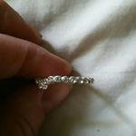 Rhinestone v shaped band Silver Photo 2