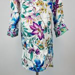 Johnny Was NWOT  Floral Long Sleeves Embroidered Button-Down Shirt Dress Size S Photo 7