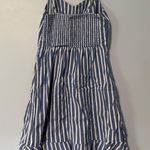 Old Navy Blue Striped Mini Sundress with Adjustable Straps Photo 1