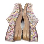 Sanita Professional Valborg Closed Back Clog Purple Rainbow Textile Knit Size 38 Tan Photo 11