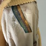 NWT Aratta Cream Colorful Embroidered Detail Crafted Field Skirt Medium Boho Red Photo 5