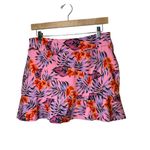 Tommy Bahama Golf Tennis Skort Women's Pink Tropical Print UPF50 Stretch Size L Photo 2