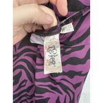 L8ter ‎ Y2K Retro Zebra Print Milk Maid Maxi Dress Women Medium Purple Whimsigoth Photo 3