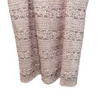 Monteau  Lace Overlay High Neck Halter Tank Top Blush Pink Women’s Size XL Photo 1