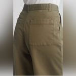 Caslon Nordstrom Women’s Olive Burnt Wide Leg Twill Pants Sz 4 High Rise BNWT Photo 2