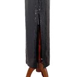 Bebe  Black Disco Dot Long Sleeve Maxi Dress Made in USA Bodycon Sequin Sz Medium Photo 5