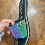 Juicy Couture NWT women rainbow glitter slide sandals Photo 2