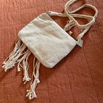 American Eagle Y2K AEO Macramé Tasseled Crossbody Purse Photo 3