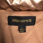 Bronze Gold Crop Puffer Jacket Size L Size L Photo 3