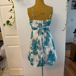 Speechless  Floral Dress Juniors Sweetheart Spaghetti Straps Bubble Hem Photo 5