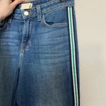 L'Agence  Women's High Rise Side Stripe Solana Flare Denim Jeans Size 26 Photo 2