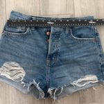 Arizona Jeans Arizona Jean Company High Waist Ripped Blue Shorts /Size 7 Photo 7