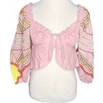 Free People Sunrise Sunset Daytime Fireworks Crop Top Purple Yellow Size Small Photo 10