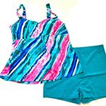 Susan Graver Kim Gravel x Swimsuits For All Tankini Set Photo 1