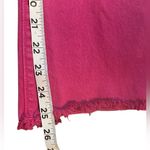 Loft Kick Crop Fuchsia Pink Raw Hem Stretch Denim Jeans Size 28/6 Photo 7