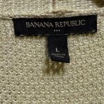 Banana Republic  Waterfall Knit Vest Sweater Tan Womens Sz L Photo 2
