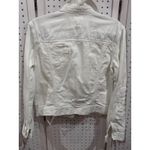 American Eagle  Outfitters White Distressed Denim Jacket Women's XS Photo 4