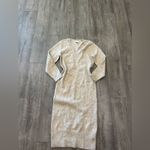 Topshop  Cream Long Sleeve Dress Photo 3