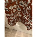 La Ligne Women's Plus Floral Print Satin Pants Size 4X Brown Photo 8