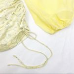 ThatsSoFetch That’sSoFetch Lorde Ruched Puff Sleeve Mini Dress: Yellow Ditsy Floral Photo 11