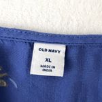 Old Navy  Blue Floral Patterned Short Sleeve Dress Photo 5