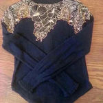 Free People black gauze thermal long sleeve top size XS Photo 12