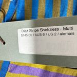 Alemais Diaz Stripe Midi Shirtdress Multi Color Size US 2 Photo 3