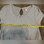 Mossimo Women's Striped Mini T Shirt Dress Black and White Size M Photo 5