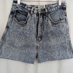 Vintage Stefano Acid Wash Denim Cut Off Shorts Blue Size 29 Photo 5