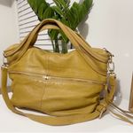 Kelsi Dagger  yellow gold soft leather hobo shoulder strap bag boho pebbled Photo 1