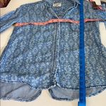 Anthropologie Anthro. Holding Horses - Chambray Ikat Print Button Up Photo 9
