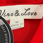 Vine & Love  new with tags red blouse with sequin sleeves size M  holiday Photo 6