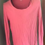 Gap Pink Long-Sleeve Favorite Crewneck T-Shirt Sz. L Photo 0