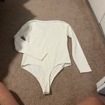 Abercrombie & Fitch  white Ring Detail thong body suit Photo 5