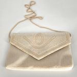 American Vintage Vintage White Beaded Envelope Clutch/Shoulder Bag Photo 12