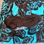 Snap Women's Blue Brown Black Sleeveless Y2K Dress Medium Photo 4